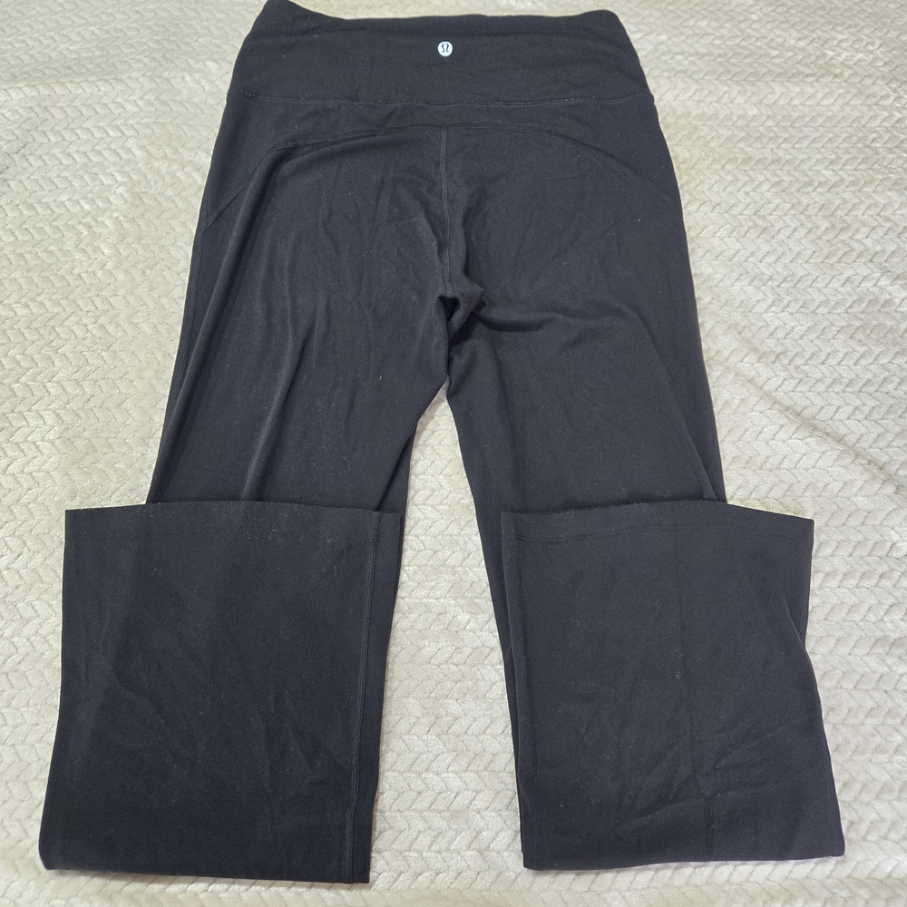 Lululemon Pants Womens Size 10 Black Align High Rise Mini Flared Yoga Stretchy - Picture 5 of 11
